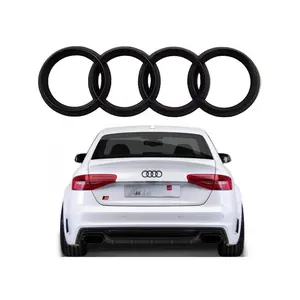 Premium Rear Rings Trunk Lid Emblems for Audi Models