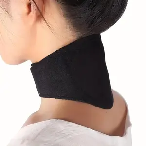 Self Heating Neck Brace, Magnetic Neck Wrap for Neck Arthritis Migraine Headaches Shoulders Back Spinal Pain Relief Therapy, Adjustable Neck Support, Black, Neck Relaxer