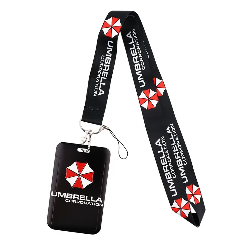 Umbrella Company Neck Strap Lanyard for Keys Keychain Men Badge Holder ID Credit Card Pass Hang Rope Lariat Mobile Phone Charm Accessories Phone Accessory Hanging Neck Strap Cell Phone Lanyard Cellphone Lanyard Cell Phone Charms