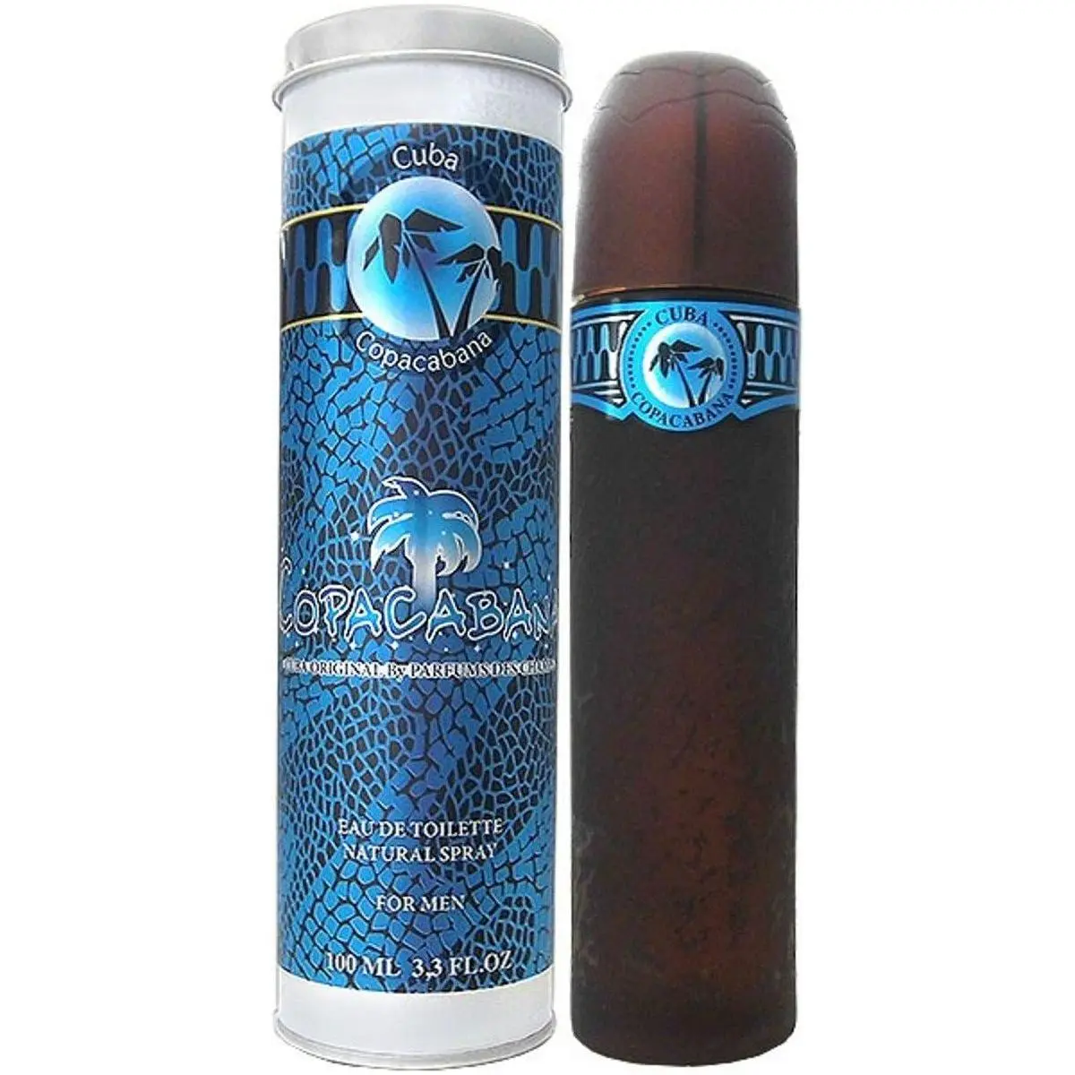 Cuba Copacabana for Men, Eau de Toilette Spray, Aromatic Signature Scent with Amber, Cedar, and Musk Notes, 3.4 fl oz / 100 ml, 3.3-3.4 Fl Oz, Lavender, Rose, Woody & Earthy, Floral, Adults
