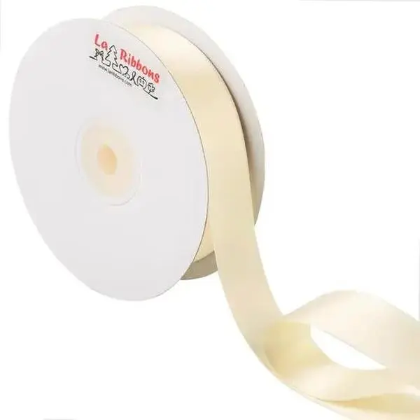 Double Face Satin Ribbon, Ivory (810) Sewing Accessory - Creative Gift Packaging, Gifting Supplies, Box Wrapping for Presents, Gift Accessories