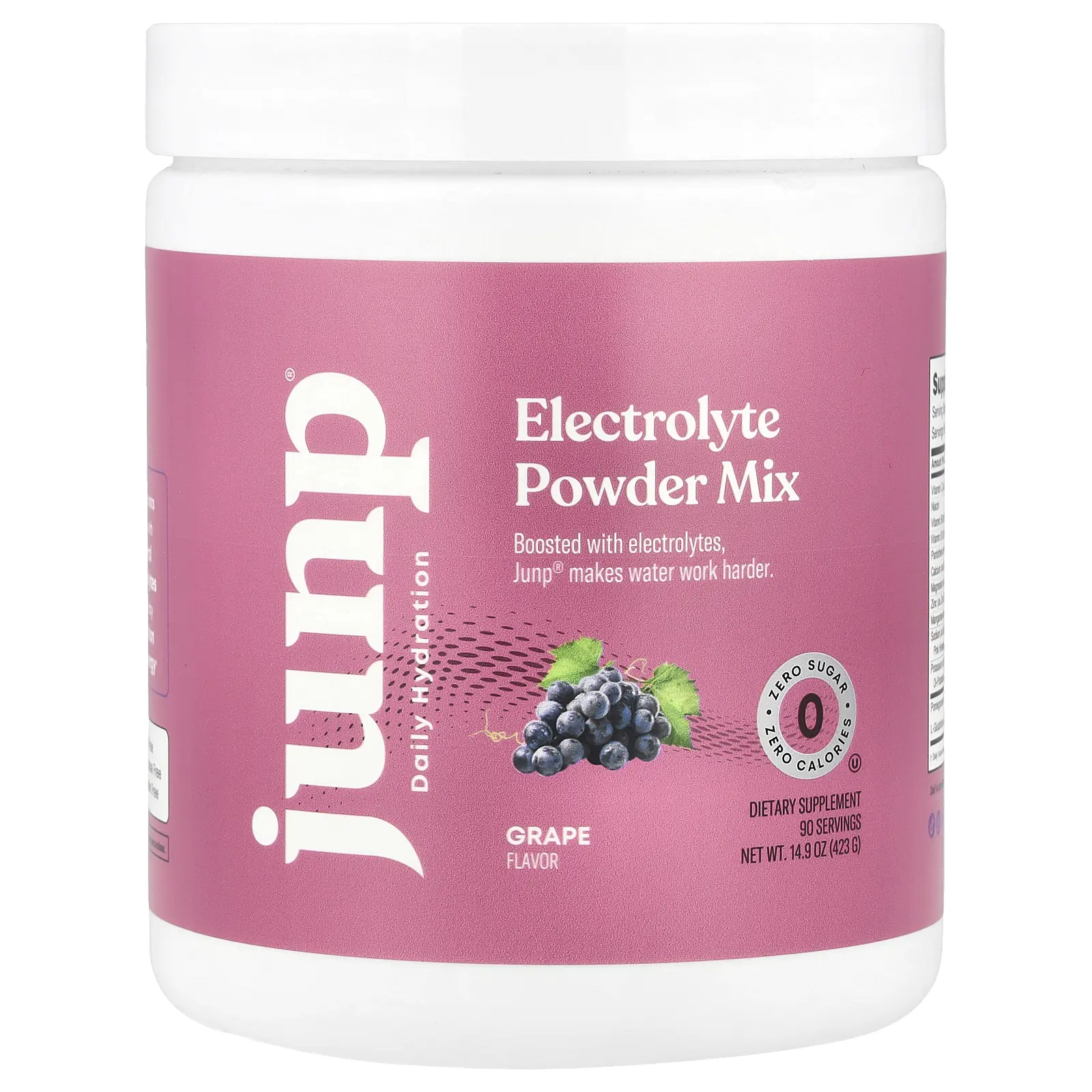 JUNP Hydration Electrolyte Powder Mix, Grape, 14.9 oz (423 g)