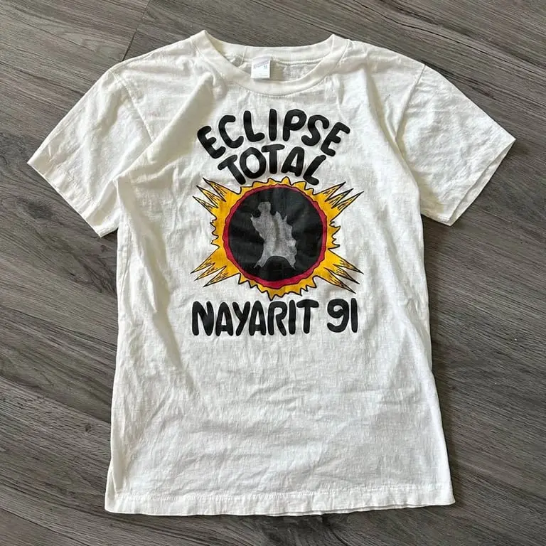 Vintage 1991 Solar Eclipse Nayarit Mexico T-Shirt