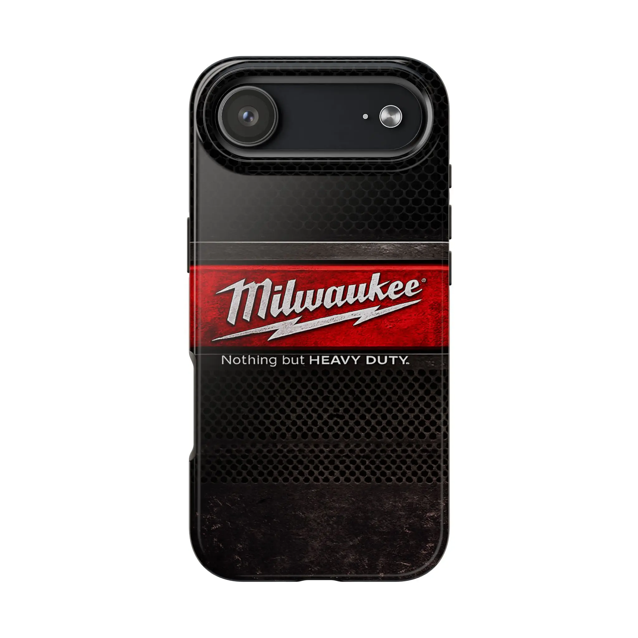 Milwaukee Heavy Duty Phone Case, M Fuel Inspired Rugged Tool Case, Industrial Red Black Impact Driver Cover, Blue Collar Mechanic Gift for iPhone