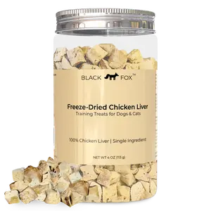 BLACK FOX Chicken Liver Freeze-Dried Training Treats for Dogs & Cats