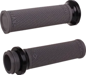 ODI Ruffian Lock-On Street Grips - TBW - Graphite/Black V30HTWH-B