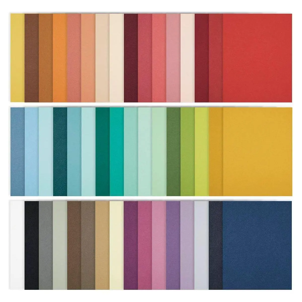 The Full 48 ColorWheel Cardstock Pack 8.5" x 11" - 1 each