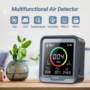 6-in-1 Indoor Air Quality Monitor,  PM2.5, PM10, AQI, Temperature and Humidity with Alarm, For Rooms, Cellars, Grow Tents, etc Carbon Monoxide Detector m, For Rooms, Cellars, Grow Ten  tiktokshopstockup mothersdaygift, Backlight