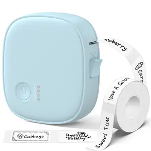 Label Printer XenGro AH-P05 Mini Bluetooth Thermal Label Maker Office Label Printer with Built-in Cutter Waterproof Rechargeable Portable Bluetooth Label Maker Printer for Home Office Kitchen for Bathroom Bottles