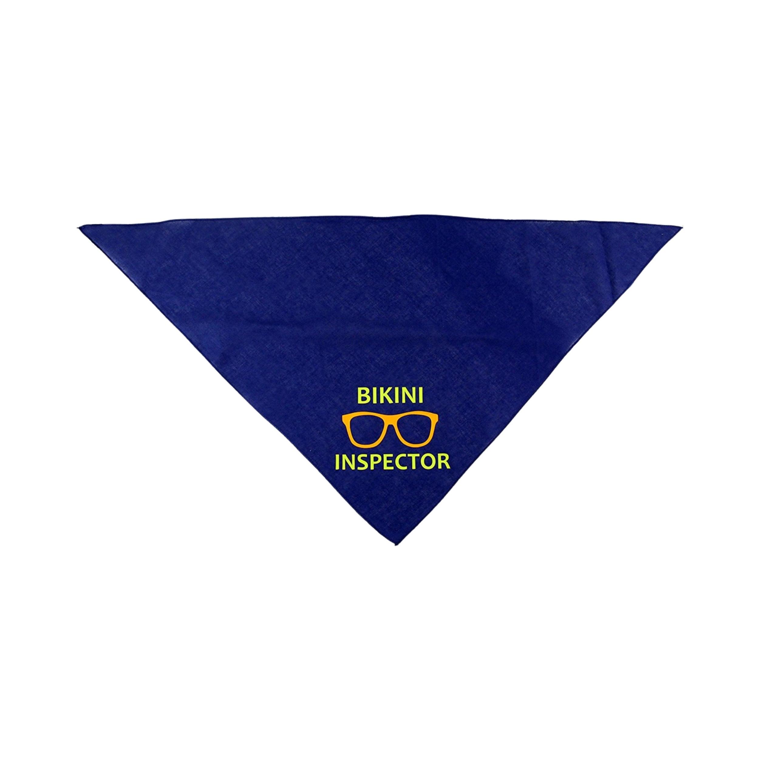 Midlee Bikini Inspector Dog Bandana - Funny Summer Beach & Pool Accessory with Sunglasses Design for Small & Large Dogs