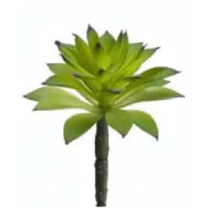 212 MAIN CS1564-GR 6 in. Stylish Artificial Plastic Succulent Green Plants, Decorative Pack - Pack of 24, Artificial Plants, Plastic Plants
