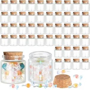 24 count Small Glass Jars with Cork , Mini Potion Bottles Bulk  Wishing Vial Spell Jars for DIY Art Crafts  Mother's Day Graduation Wedding Birthday Party Favors (50 ml)