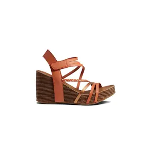 Blowfish Malibu Women's Heidi Sandals, Papaya Amazon/Papaya Copper Dyecut