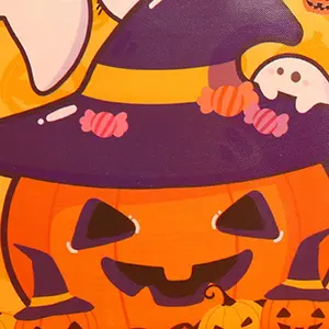 Large Capacity Candy Gift Bags Non-woven Tote Pumpkin Ghost Pattern Gift Bag Trick or Treat Waterproof Halloween Party Gift Bags