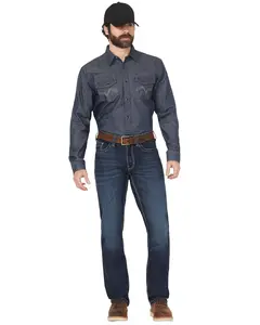 Cody James Men's Fr Medium Wash Slim Straight Stretch Denim Work Jeans - Cjfrsp25j15-Medwsh