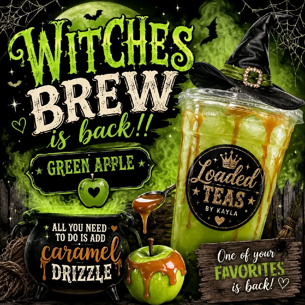 Witches Brew Loaded Tea Single-Serve* Caramel NOT included