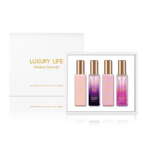 Luxury Fragrance Gift Set for Women, 4 Mini Perfumes, Long-Lasting Scent, Senorita, Rose, Date, Glam, Eau De Parfum, Portable, Perfect Gift, Perfume Travel Set