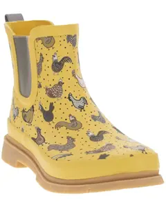 Western Chief Women's Hen Frenzy Chelsea Rain Boot Round Toe - 21205156P