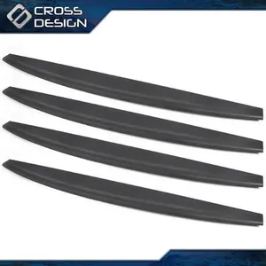 CROSSDESIGN 4PC Tailgate Cover Molding Top Cap Protector Spoiler Fit For 2009-2018 Dodge Ram