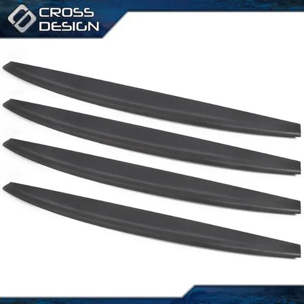 CROSSDESIGN 4PC Tailgate Cover Molding Top Cap Protector Spoiler Fit For 2009-2018 Dodge Ram