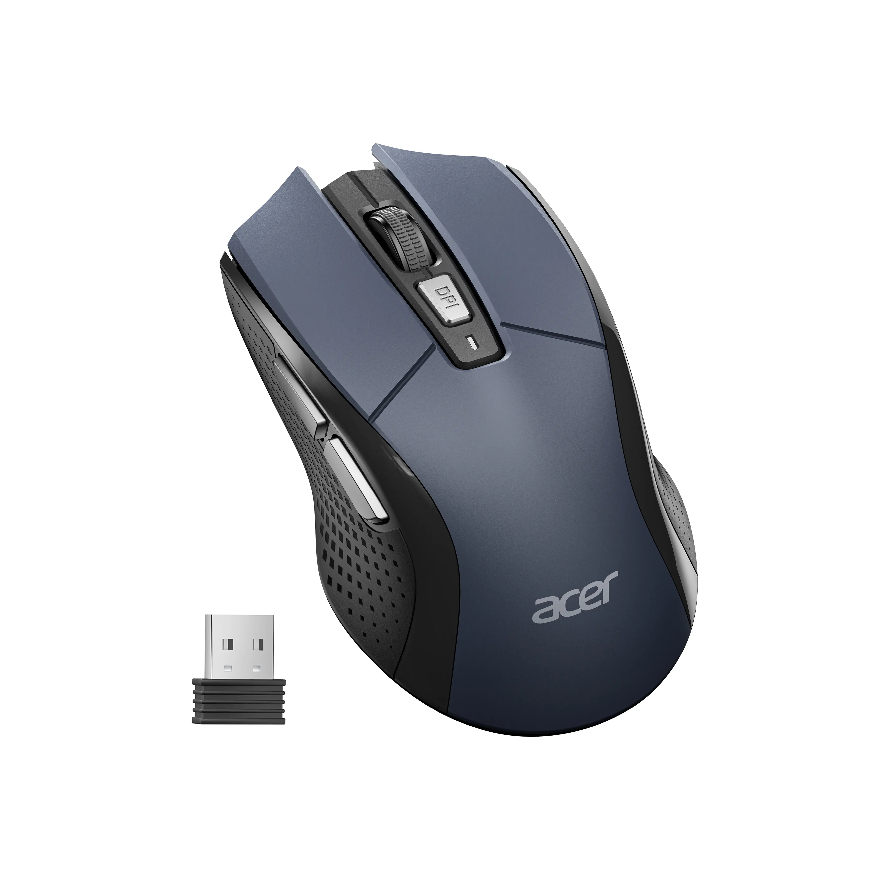 Acer Wireless Mouse for Laptops - 2.4GHz Cordless USB Mouse with USB-A Receiver, 5 Adjustable DPI (Up to 4000) Variable Sensitivity, 6 Buttons, Wireless Control, Medium-Large Hand Compatible with PC/Laptop/Desktop