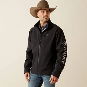 Men's Ariat Logo Softshell Concealed Carry Jacket - Black Men's Ariat Logo Softshell Concealed Carry Jacket - Black