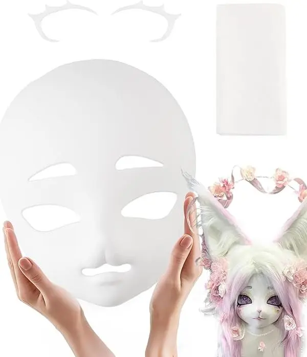 Furry Mask Base Fursuit Head Base for Kemono Kigurumi Anime Furry Animal Suit Cosplay and Costume Parties