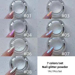 Get Glamorous Nail Art Powder, 0.3g Mirror Effect Moonlight Glitter, Glitter Nails, Perfect for Spring & Summer Travel, DIY Salon Use for Women & Girls