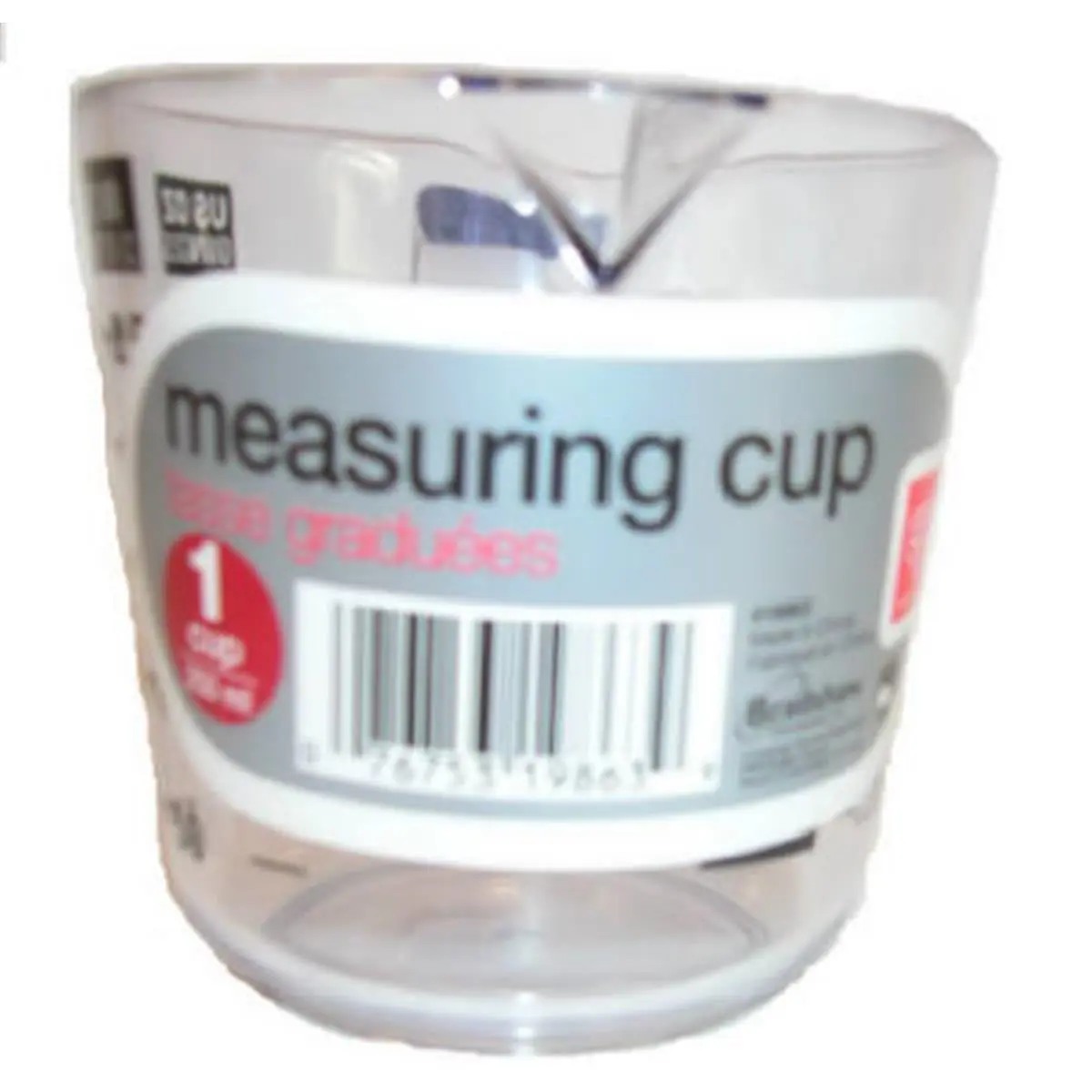 212 MAIN High-Impact SAN Plastic 1-Cup Measuring Cup, Food Measuring Tool, Kitchen Utensil, Kitchen Gadget, Kitchen Gadgets