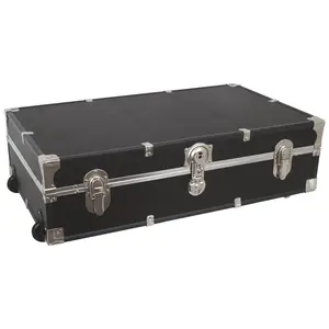 Seward Trunks SWD5241-10 31 in. Under the Bed Trunk with Wheels & Lock, Black