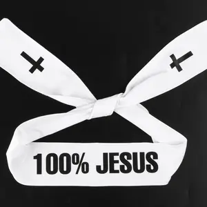 100% Jesus Headband White