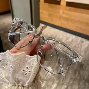 Aeropostale Frozen Series Blue Light Blocking Glasses Retro Clear View for Eye Protection Computer Vision Glasses Men Women Computer Gaming Glasses Rectangle TR90 Frame Anti Eyestrain UV 400 Stylish Lentes Classic Summer Eyewear Eyeglasses Set