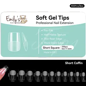 Soft Gel Tips - Short Square