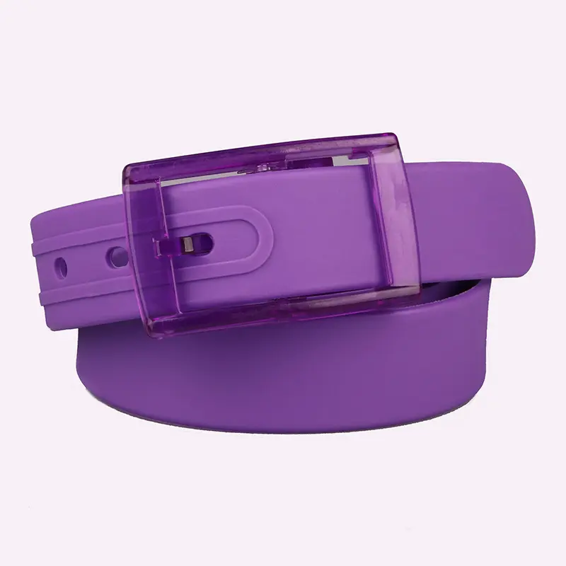 High-quality belt, unisex, plastic buckle, candy color, metal-free, security-screening-friendly belt