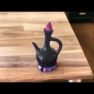 Jebena - traditional Ethiopian coffee pot with cushion ጀበና ከነ ማስቀመጫው small