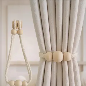 Inovaday 2pc curtain tieback, binding ropes, binding straps,magnetic decorative simple gauze curtain fixed binding Tieback