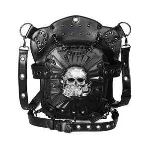 Synthetic Leather Punk Motorcycle Bag Skeleton Single Shoulder Women's Crossbody PU Outdoor Waist Bag