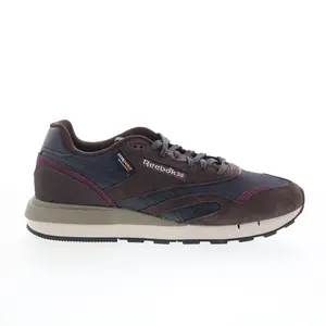 Reebok Classic Nylon 89 Mens Black Suede Lace Up Lifestyle Sneakers Shoes