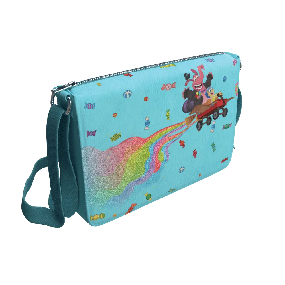 Inside Out Bing Bong and Joy Horizontal Crossbody Wallet