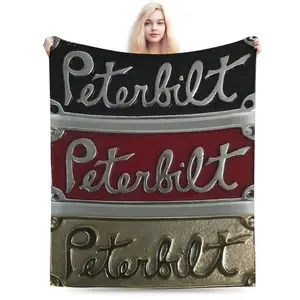 1pc PETERBILT Blanket, Machine Washable, Perfect Gift for Fans and Family, Vibrant Design with Iconic Characters, Suitable for Home and Travel