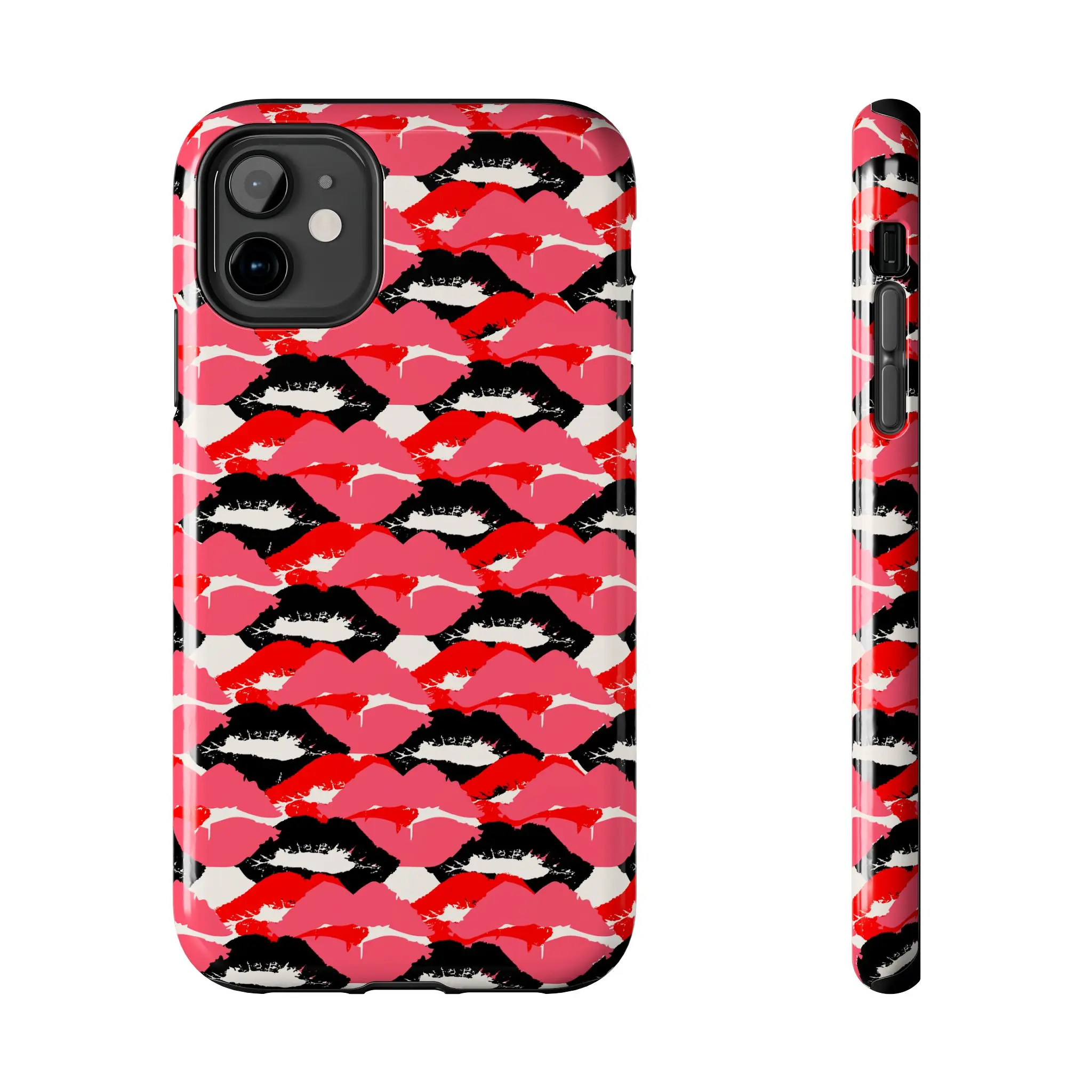 Kiss Print Phone Case | Lip Pattern Tough Phone Case