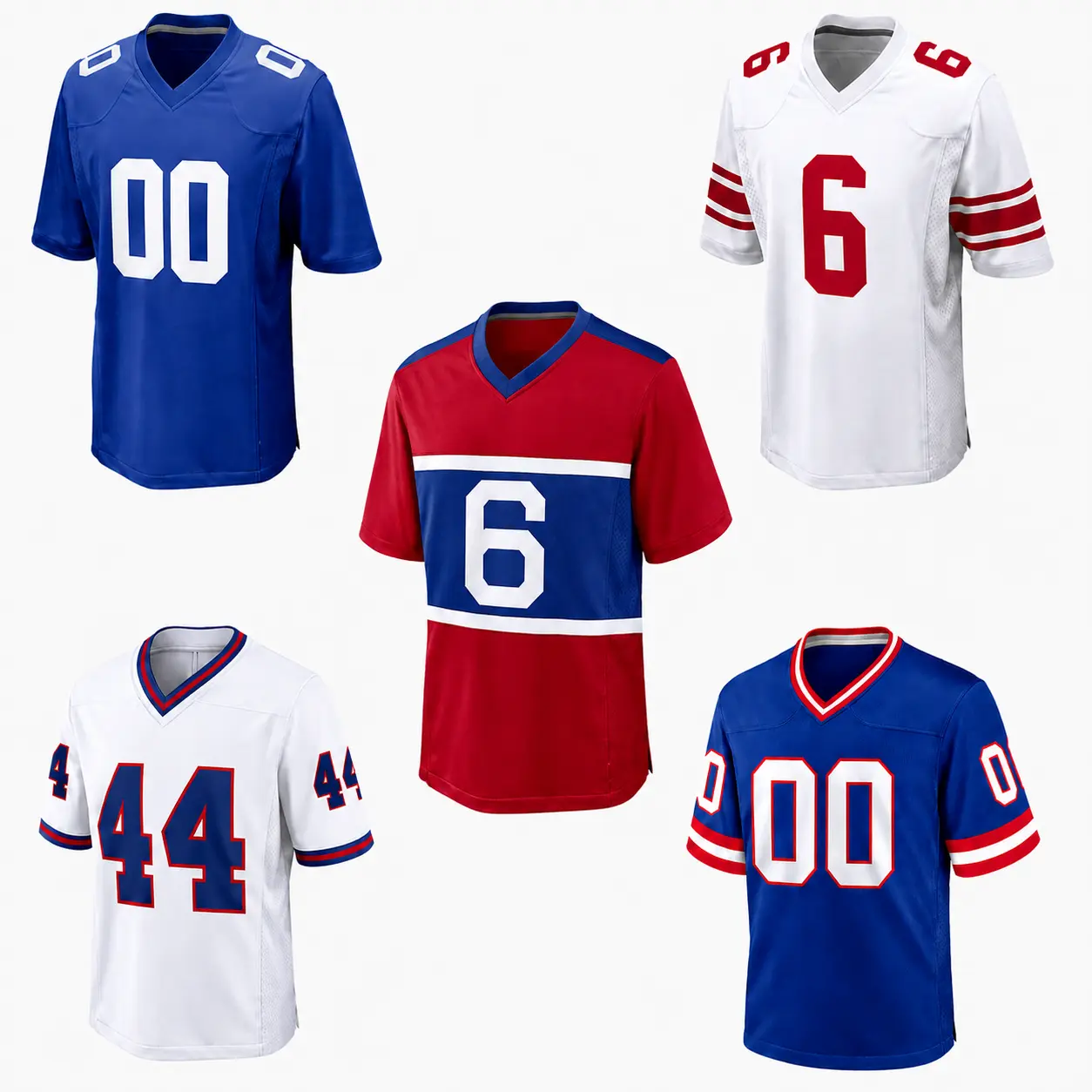 New York Custom Football Jersey #6 Dart #44 Skattebo #1 Nabers #11 Carter #0 Burns - Stitched Fan Shirt