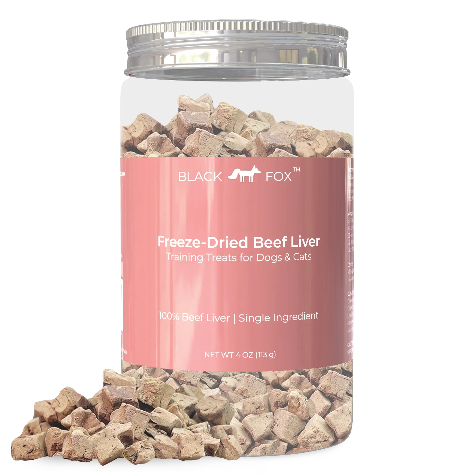 Freeze-Dried Beef Liver Training Treats Snacks for Dogs & Cats