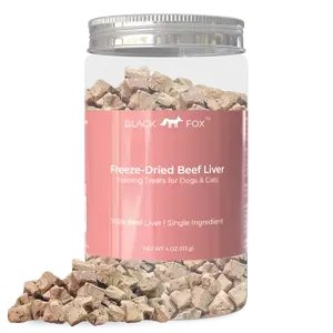 Freeze-Dried Beef Liver Training Treats Snacks for Dogs & Cats