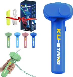 Glow-in-the-Dark String Shooter Toy w/ Dual Built-in UV Blacklight - Fun for Adults & Kids - Rope Launcher - Viral Fidget Toy Gadget