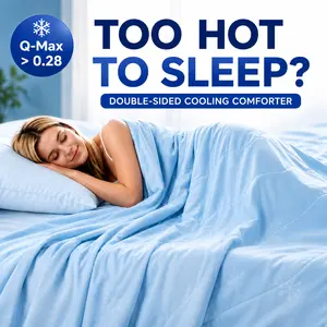 Cooling Comforter for Hot Sleepers Double Sided Cooling Blanket Lightweight Breathable Summer Bedding Machine Washable | CANSUNCH