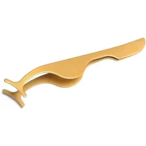 Hair Removal Tweezers 1PC False Eyelash Extension Curler Eyelash Clip Tweezers Stainless Steel False Eyelash Clip Beauty Tool Tweezers