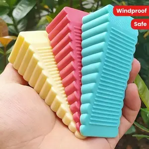 Silicone Door Stopper, 4 Counts/set No Punching Creative Silicone Door Stopper, Household Safety Door Wedge, Anti Clip Door Card