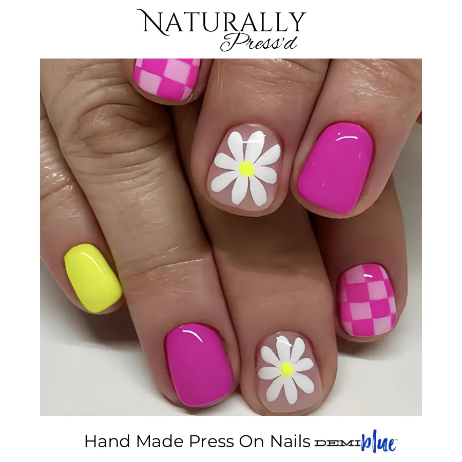 "Simply Cute"-Naturally Press'd, Press On Nails by DEMIblue