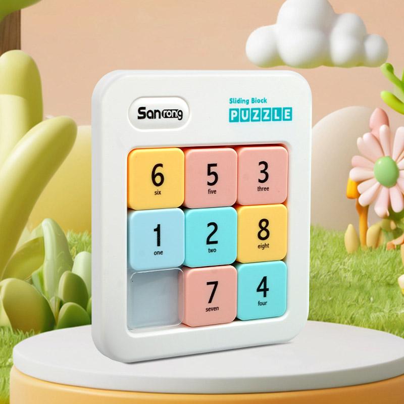 Digital Magnetic Slider Puzzle for Kids, Montessori Math Learning Toys for Toddlers, Educational Brain Challenge Games for Boys and Girls Ages 3 and Up